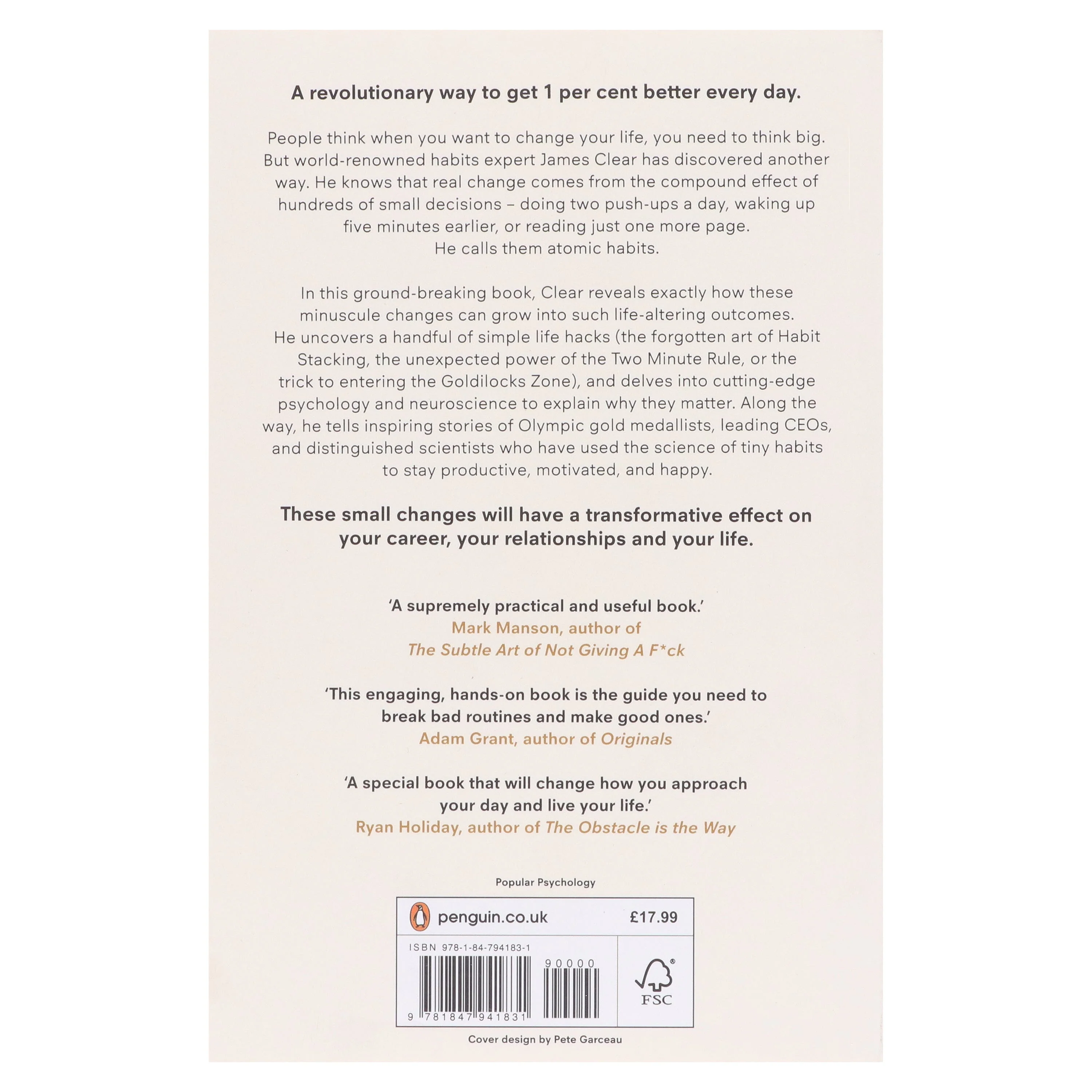 Atomic Habits by James Clear - Non Fiction - Paperback - Image 3