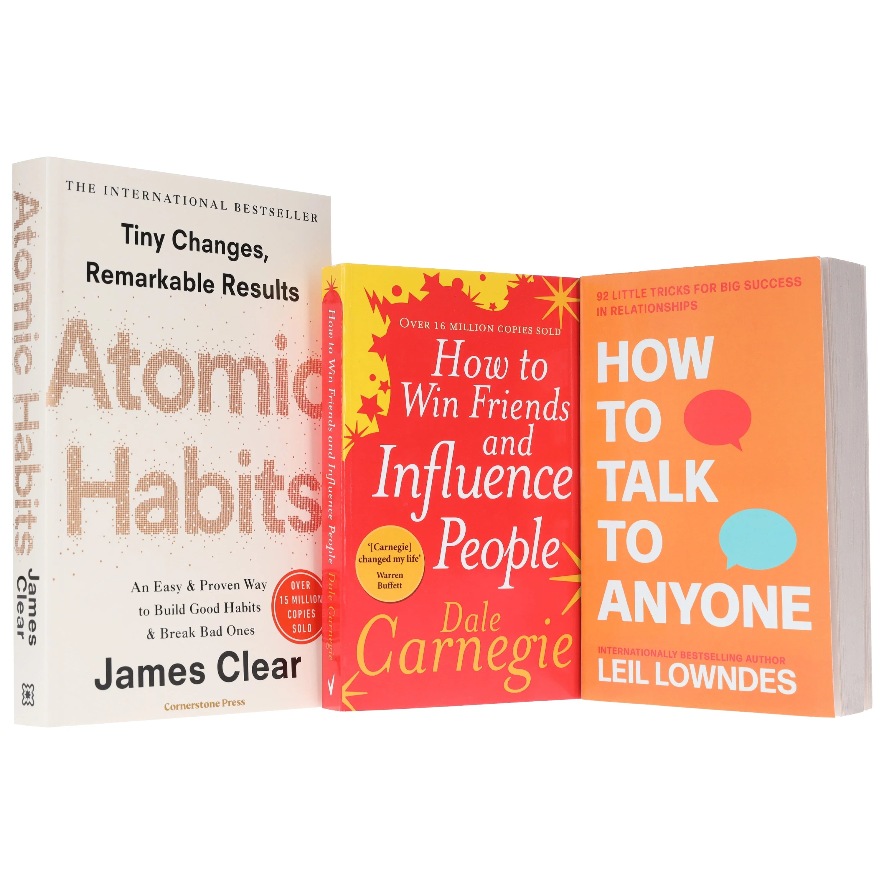 Atomic Habits, How To Talk To Anyone & How to Win Friends and Influence People: 3 Books Collection - Non Fiction - Paperback - Image 4