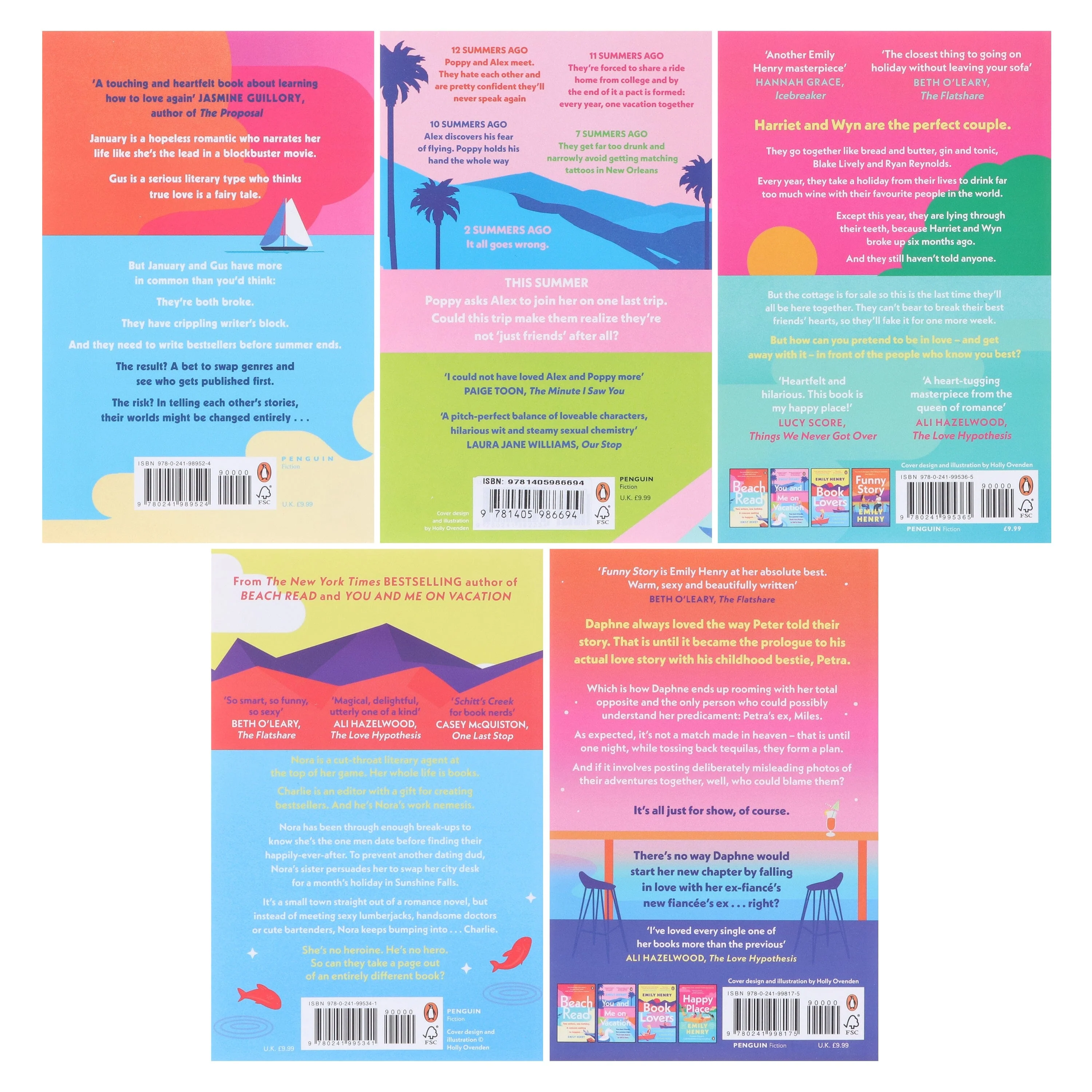 Beach Read Collection By Emily Henry: 5 Books Set - Fiction - Paperback - Image 3