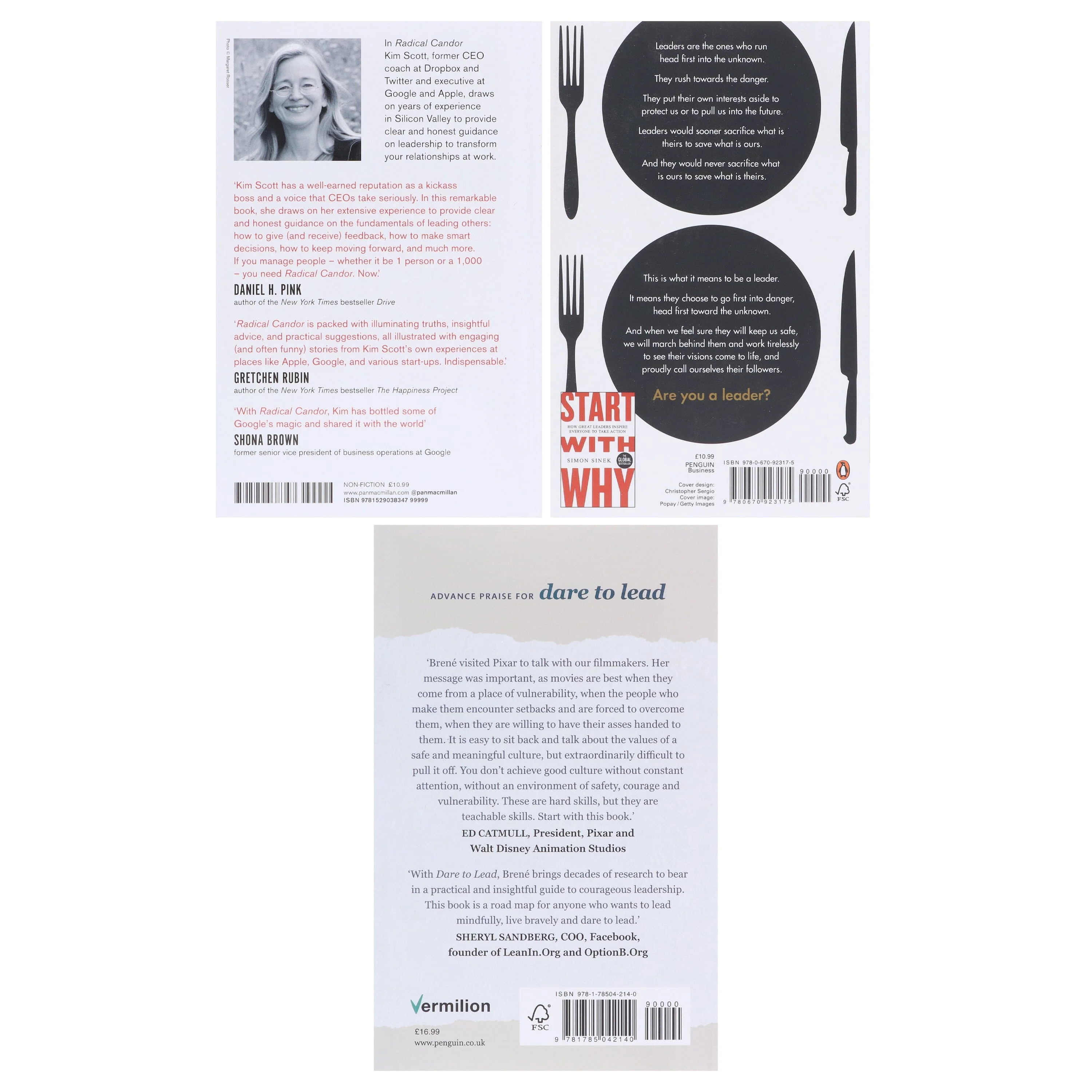 Dare to Lead, Radical Candor & Leaders Eat Last 3 Books Collection Set - Non Fiction - Paperback - Image 3