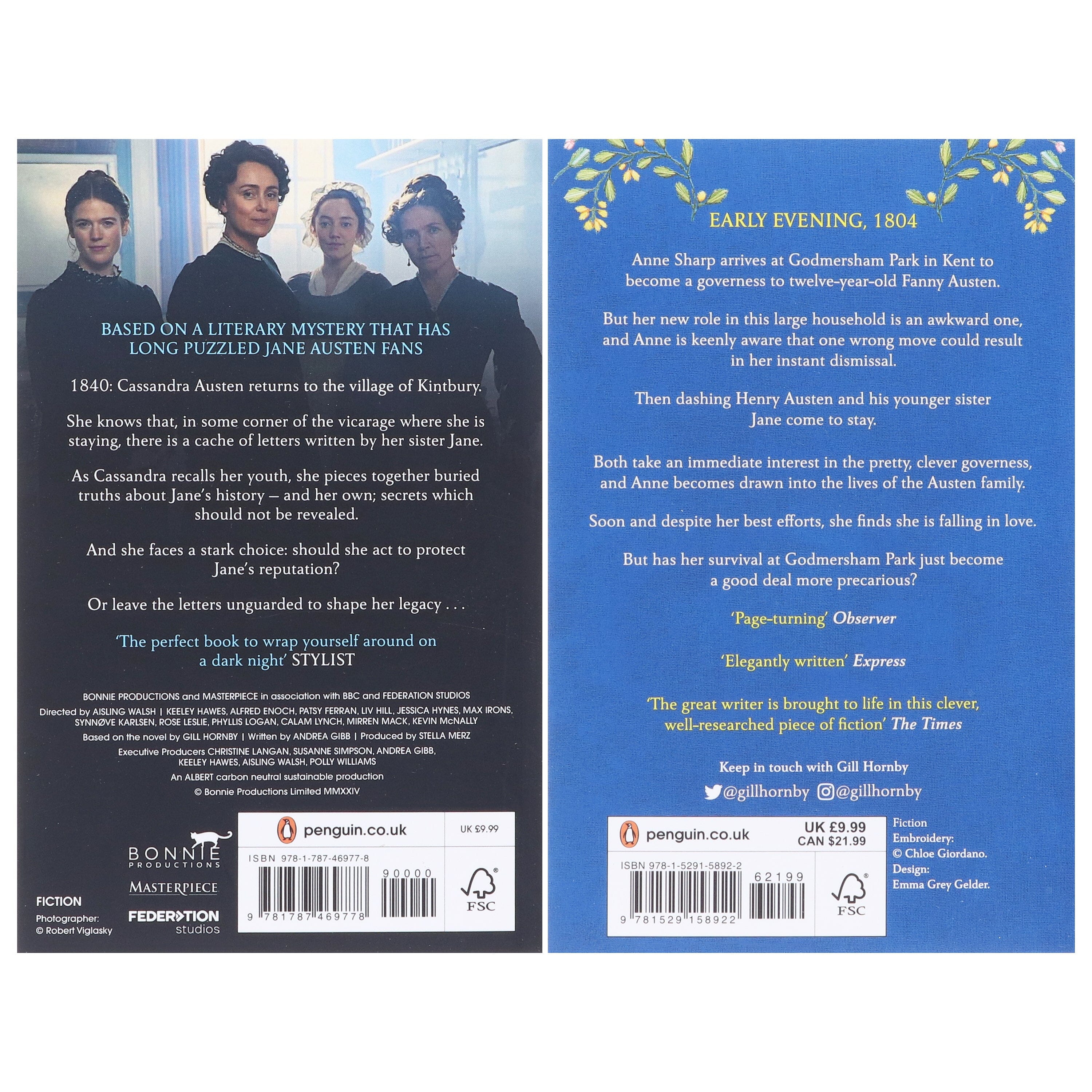 Miss Austen & Godmersham Park by Gill Hornby 2 Books Collection Set - Fiction - Paperback - Image 3