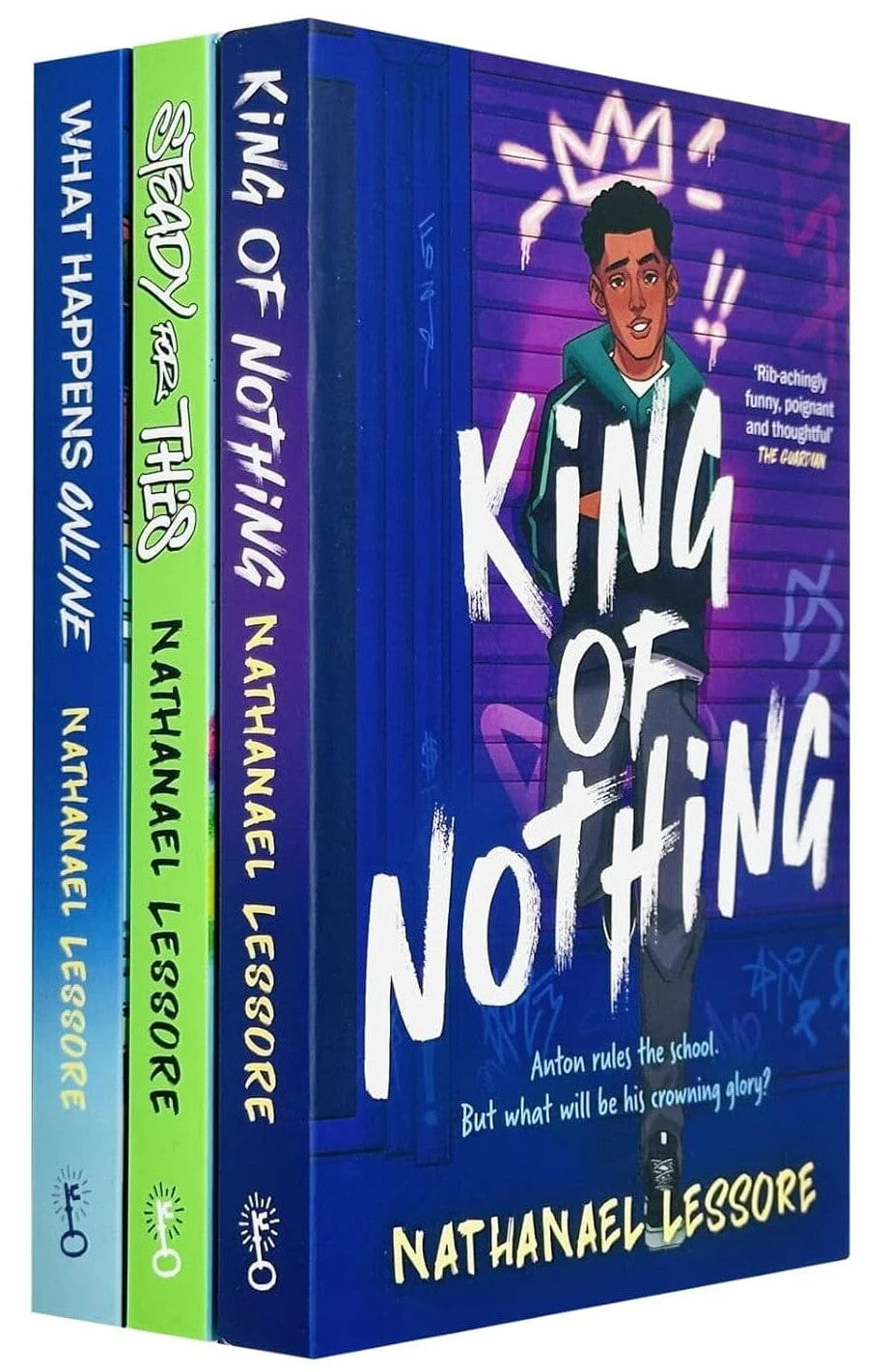 Nathanael Lessore Collection (Steady For This, King of Nothing & What Happens Online) 3 Books Set - Ages 11+ - Paperback - Image 5