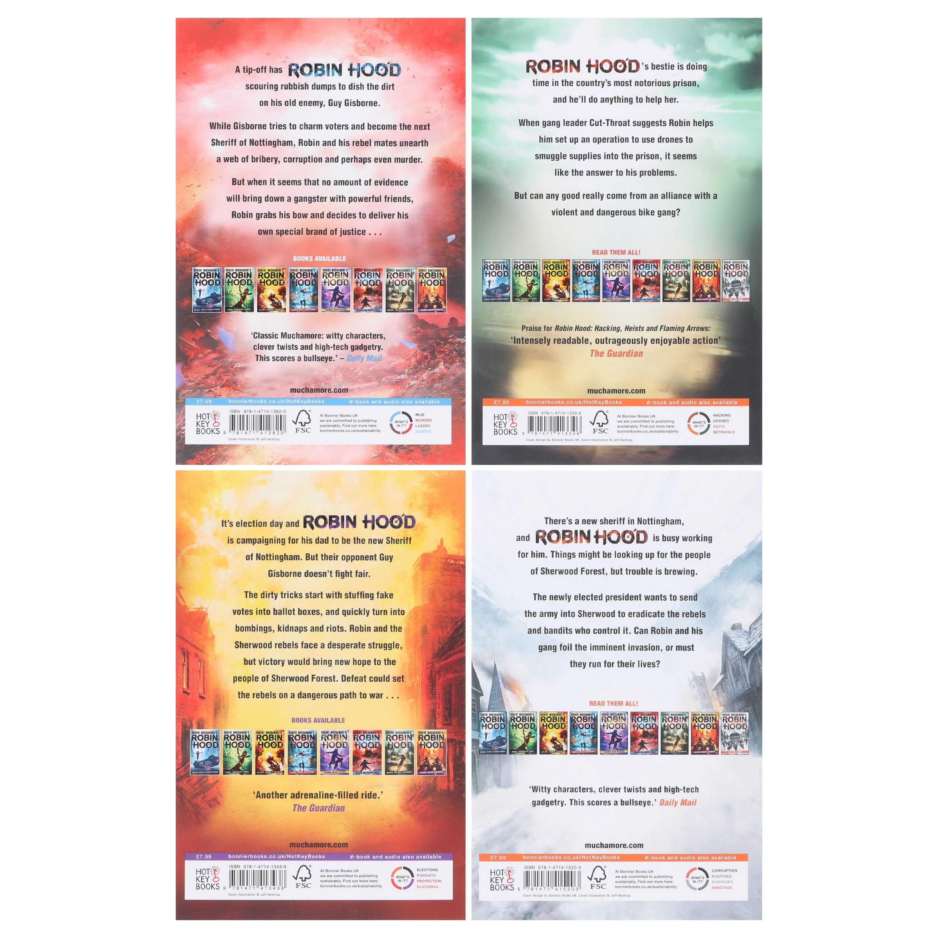 Robin Hood Series (Vol 6-9) by Robert Muchamore 4 Books Collection Set - Ages 12-17 - Paperback - Image 3