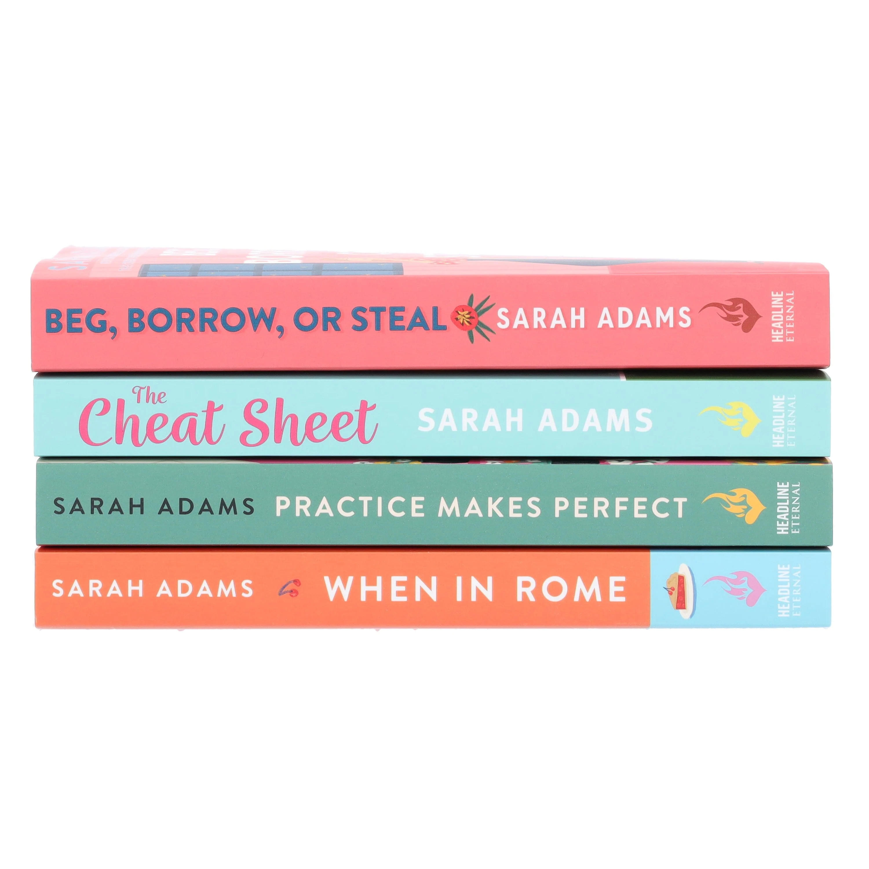 Sarah Adams Collection (The Cheat Sheet, When in Rome, Practice Makes Perfect & Beg, Borrow, or Steal) 4 Books Set - Fiction - Paperback - Image 5