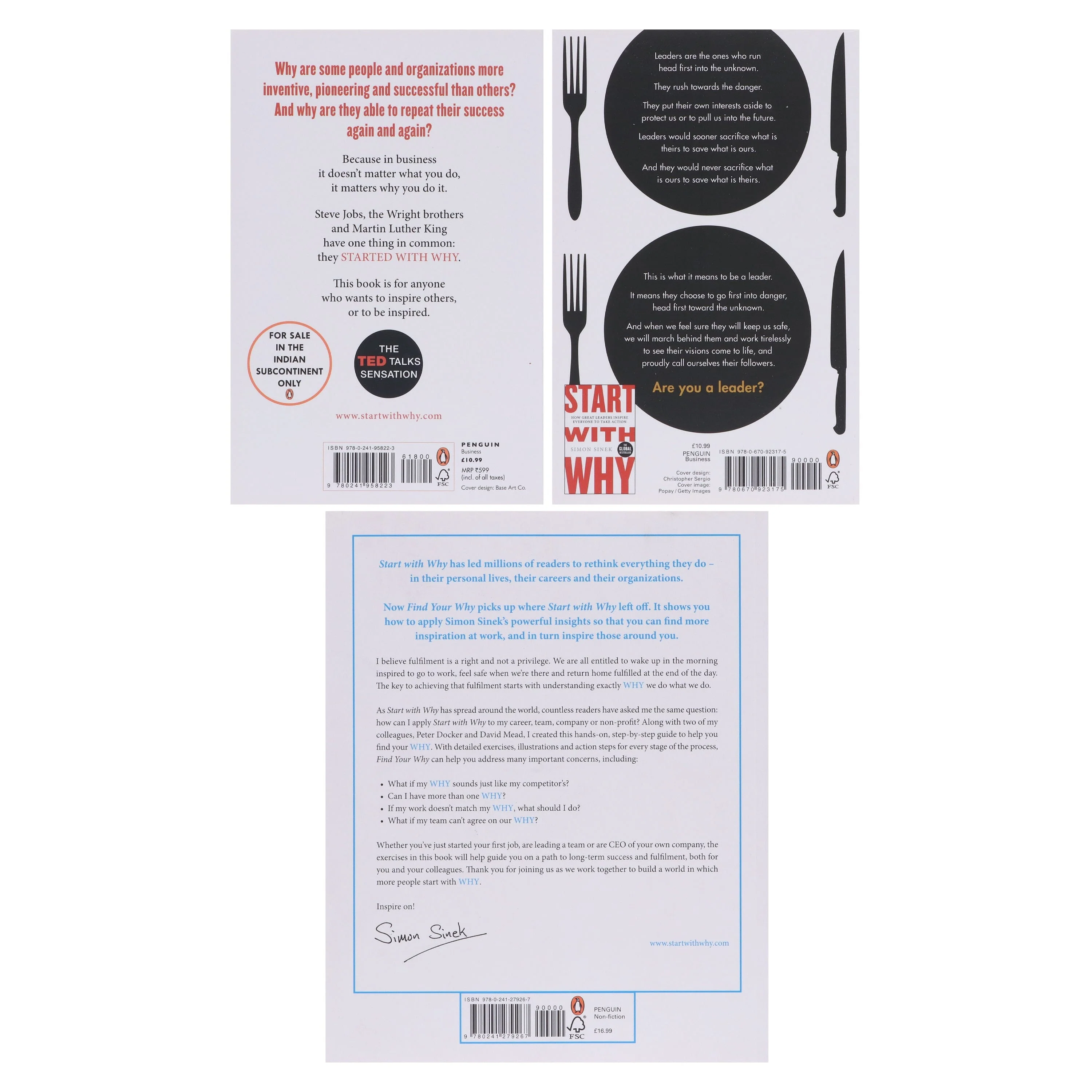 Start with Why Series By Simon Sinek 3 Books Collection Set - Non Fiction - Paperback - Image 3