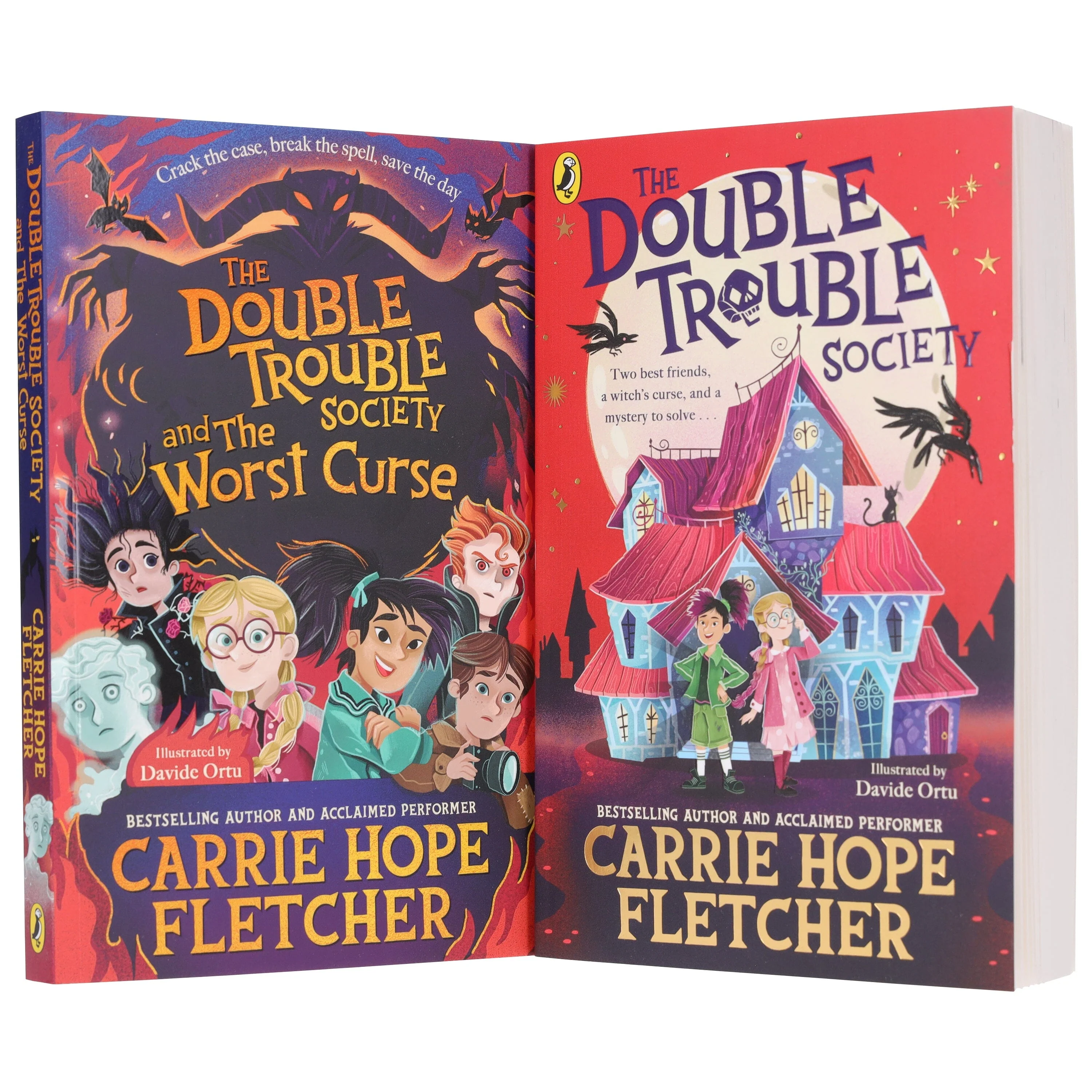 The Double Trouble Society Series by Carrie Hope Fletcher Illustrated 2 Books Collection Set - Ages 9-11 - Paperback - Image 4