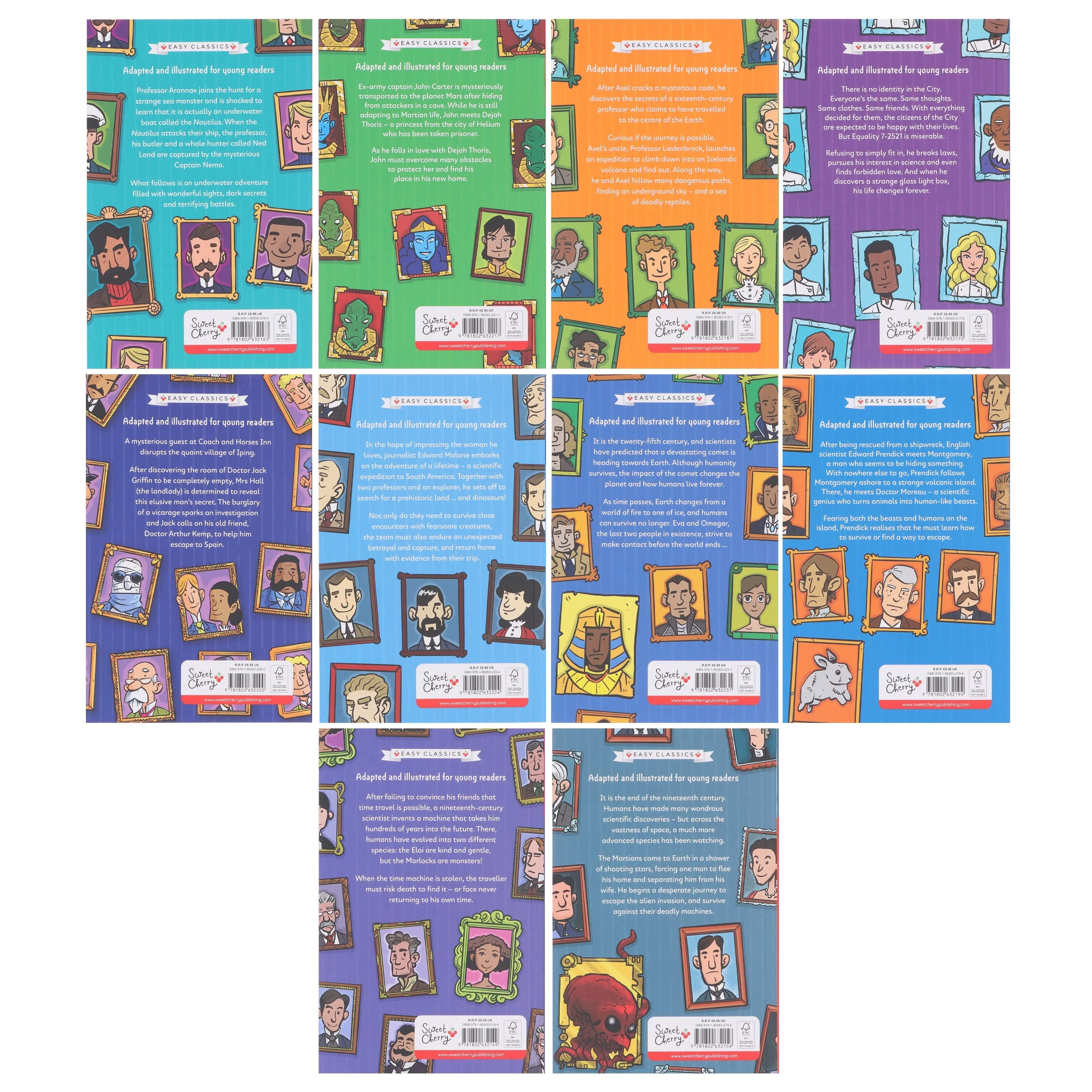 The Science Fiction Children's Classics Collection Illustrated 10 Book Box Set - Ages 7-9 - Paperback - Image 3