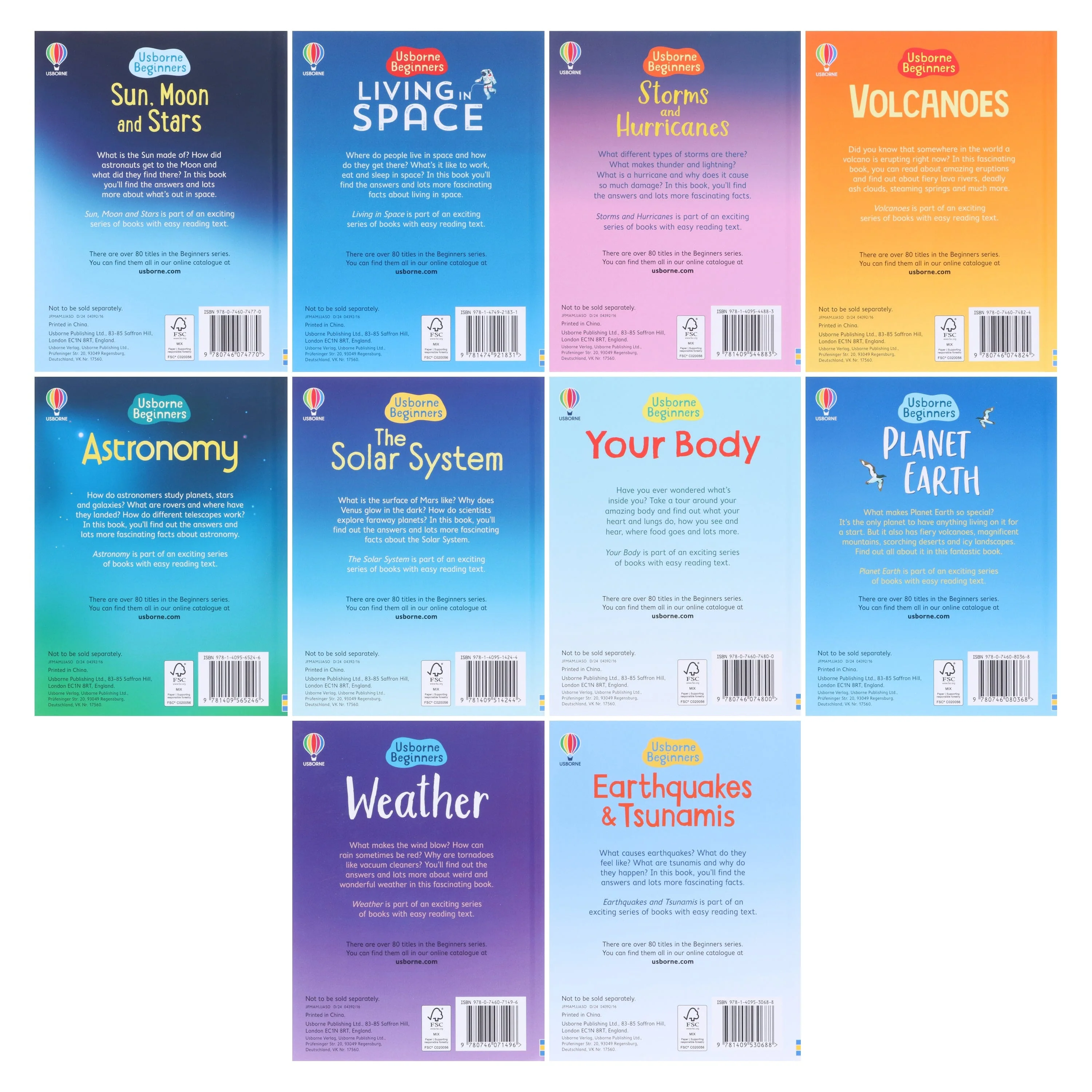 Usborne Beginners Series 20 Books Collection Box Set (Nature & Science) - Ages 4-10 - Hardback - Image 5